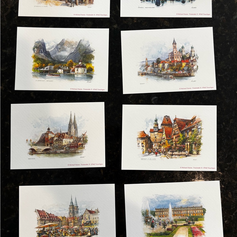 Assortment of Mini Germany Art Prints